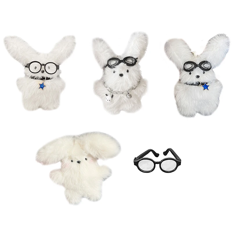 1PC Cute Plush Pilot Rabbit Doll Key Chains Ring Woman Keychain Bag Charms Toy Car Keyring Party Gift Trinket Gifts for Friends