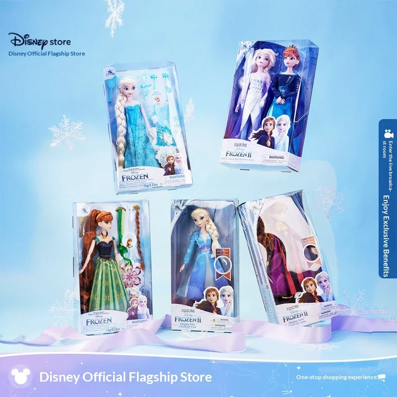 

Официальные куклы Disney «Холодное сердце», принцесса Эльзы и Анны, экшн-фигурка, коллекционная игрушка для девочек, подарок на Рождество и день рождения