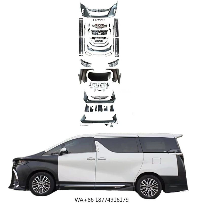 

Новый заводской комплект кузова для Alfa 2015-2023 30-35, обновление серии 2024, 40 серии, бампер, капот, передние и задние светодиодные фонари, крылья