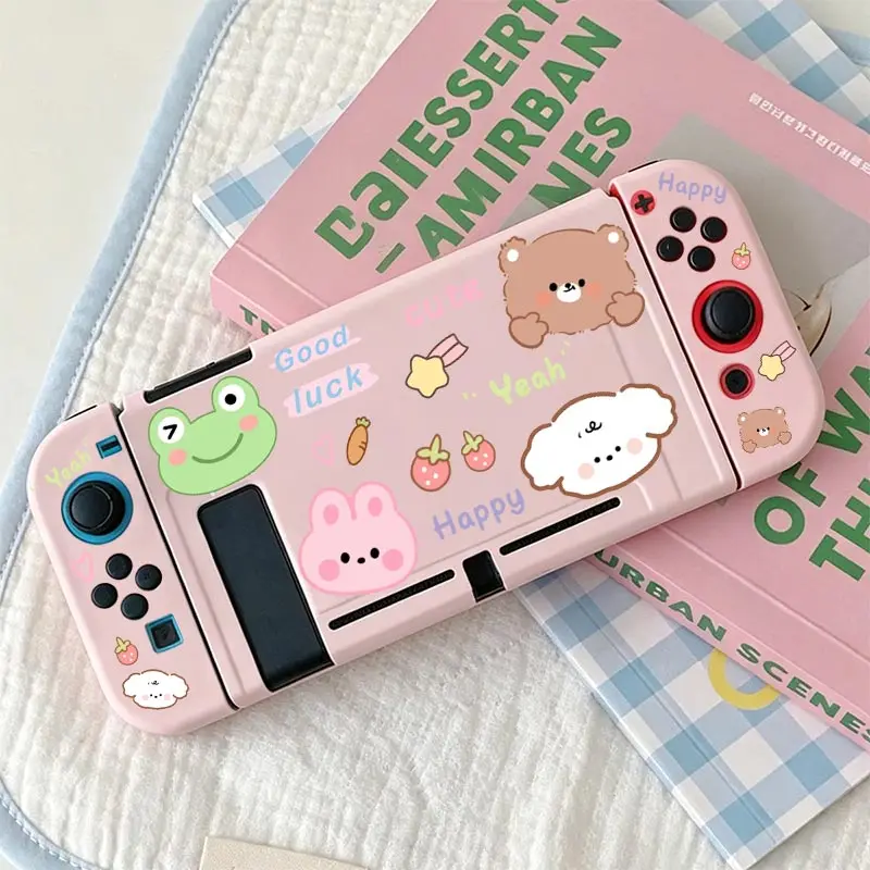 Ultra-slim Shock-absorbing Case Anti-Scratch Shell Protector TPU Split Protective Case for Nintendo Switch NS Game Console