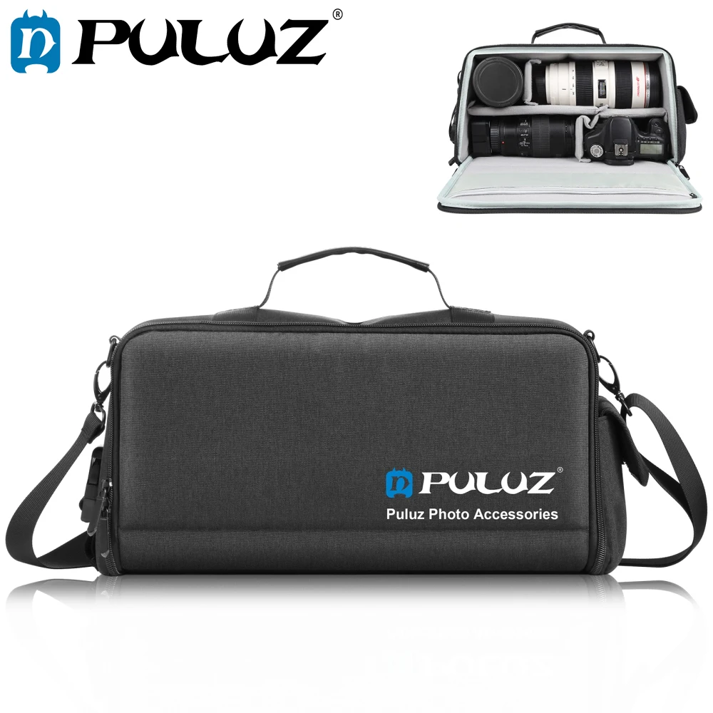 PULUZ Photography Camera Crossbody plecak na ramię torba DSLR torebka fotograficzna Quakeproof torby cyfrowe torby do przechowywania soczewek