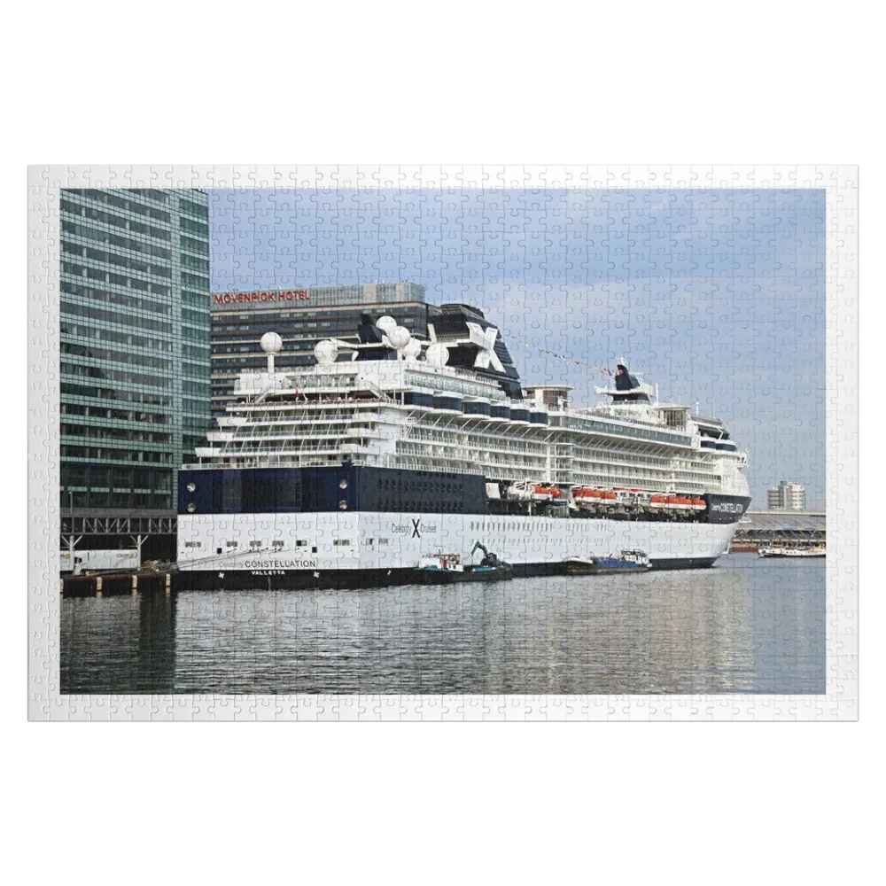 

Cruise ship, Amsterdam, Holland Jigsaw Puzzle For Children Custom Gifts Wood Animals Customizeds For Kids Puzzle