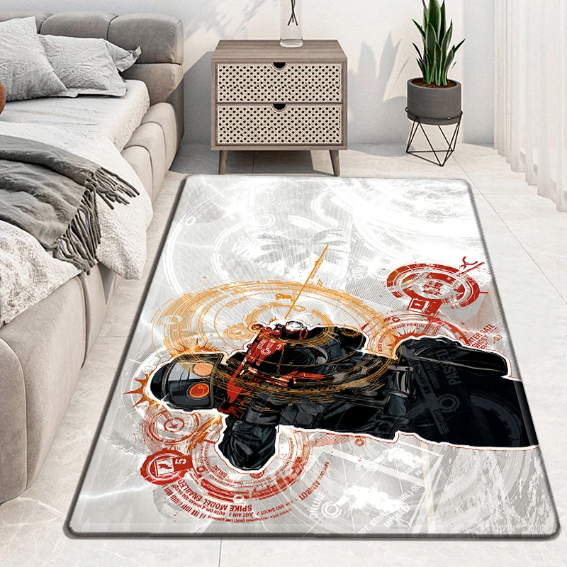 3D Rifle Pistol Revolver Gun Game Carpet, CS GO Area Rug, Living Room, Bedroom,Kitchen Doormat, Bathroom, Anti-slip Floor Mat