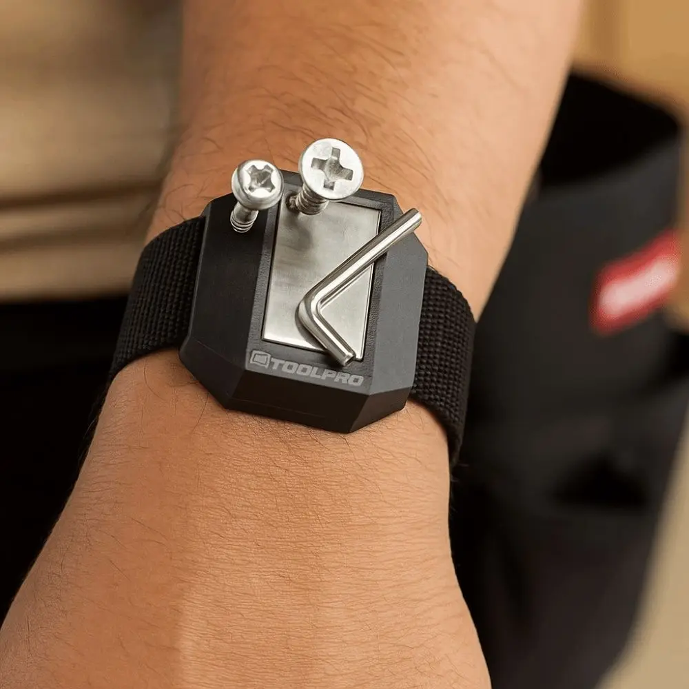 Strong Magnet Magnetic Wristband Adjustable Strap Multi-Functional Tool Holder Portable Sturdy Design Wrist Tool Band