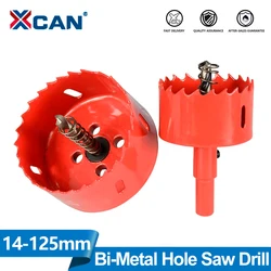 XCAN Hole Saw Drill 15-125mm Bi-metal Core Drill Bit for Woodworking Hole Drilling Cutter Hole Saw Cutter Hole Opener