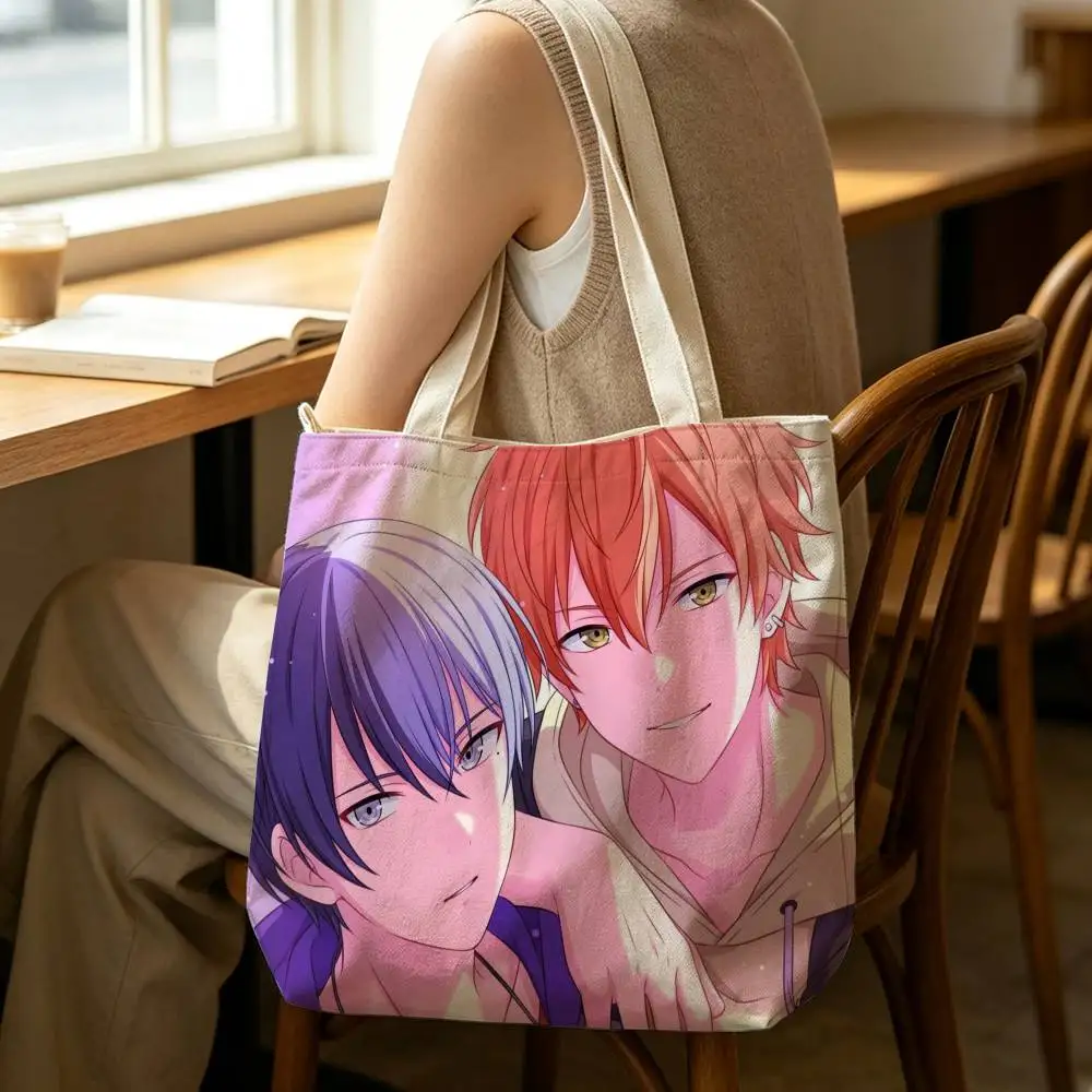 A-Akitoya Akito T-Toya Tote Bag for Women Reusable Shopping Tote Bag Zippered Shoulder Bags Print