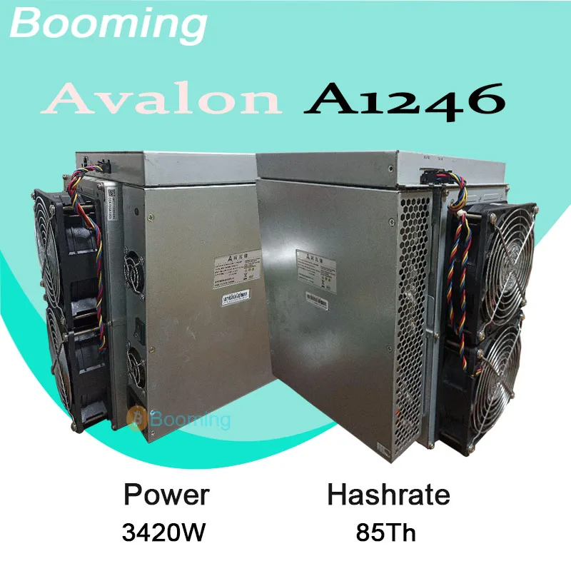 

Avalon A1246 90Th 85T SHA-256 ASIC Miner — Canaan AvalonMiner A1246 Bitcoin BTC Mining Machine 3420W High Performance Crypto