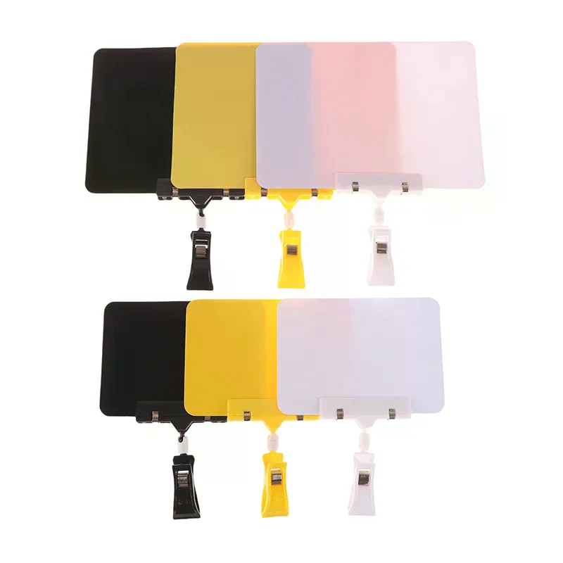 Fruit Price Tag Clip Wear-resistant PVC Waterproof Whiteboard Holder Merchandise Display & Food Advertising Sign Clip 1 Pc