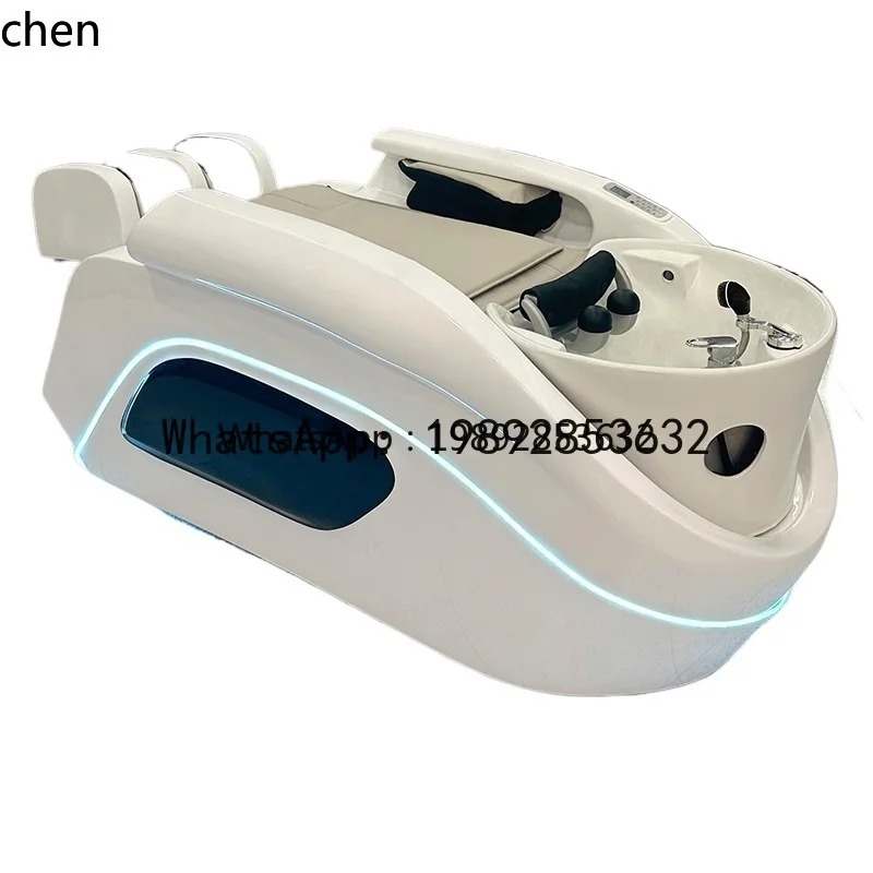 AA High-end automatic intelligent full body massage bed hair salon special fumigation water circulation electric shampoo bed