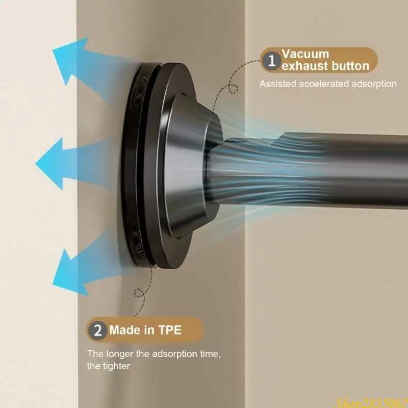 

Практичные вешалки-держатели Штабелер Прочные конструкции с присасыванием Вешалки-держатели для организации порядка в любом доме