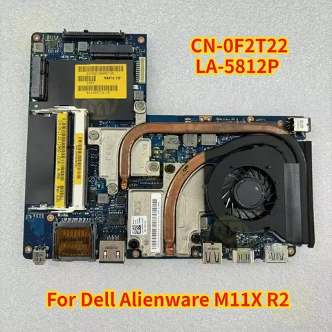 CN-0F2T22 0F2T22 F2T22 LA-5812P For Dell Alienware M11X R2 Laptop Motherboard  with I5-470UM CPU Tested OK