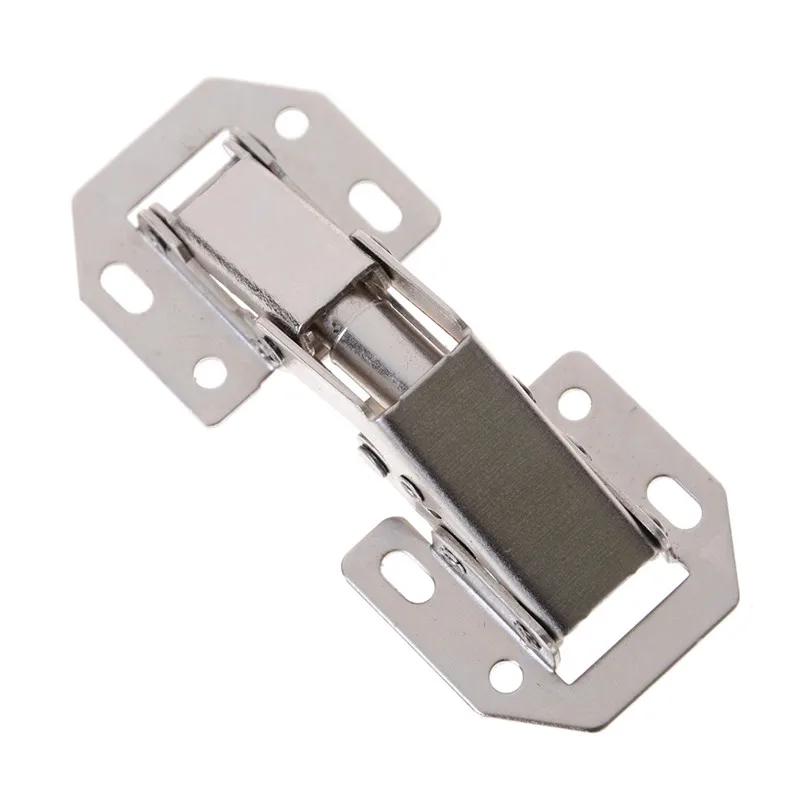 3 Inch 90 Degree Cabinet Hinge Bridge Shaped Spring Frog Hinge No-Drilling Hole Cupboard Door Hinges Furniture Hardware