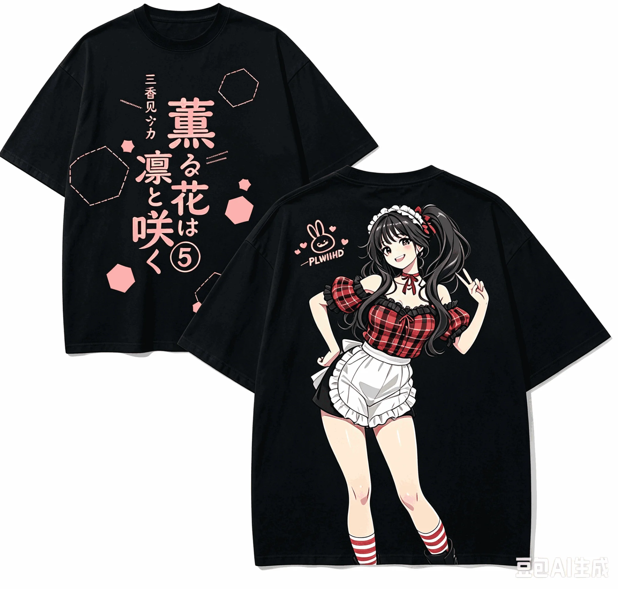 fragrant flowers bloom with dignity Anime Lover T-shirt Harajuku Cotton New Model High Street Retro Oversized Unisex Harajuku