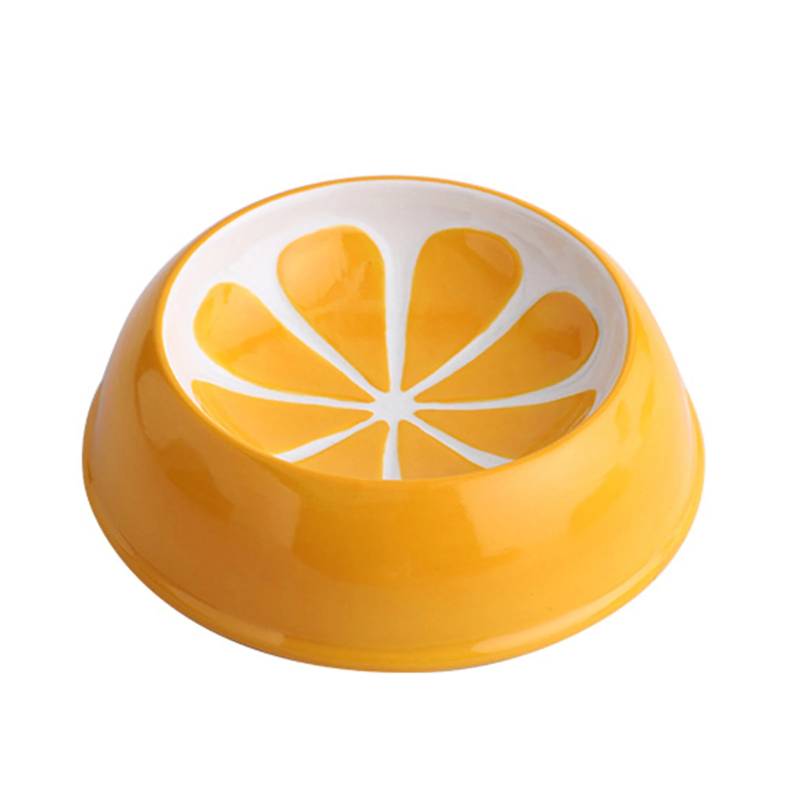 

Elevated Ceramic Cat Bowls Colorful Fruit Pattern Design Pet Water Bowl for Puppy Cat and Small Dogs