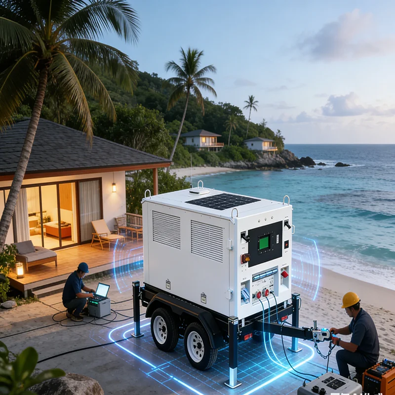 Customized Mobile Energy Storage System Vehicle 180KW Stability Trailer For TV Broadcast Live Event Media Crew Temporary Power