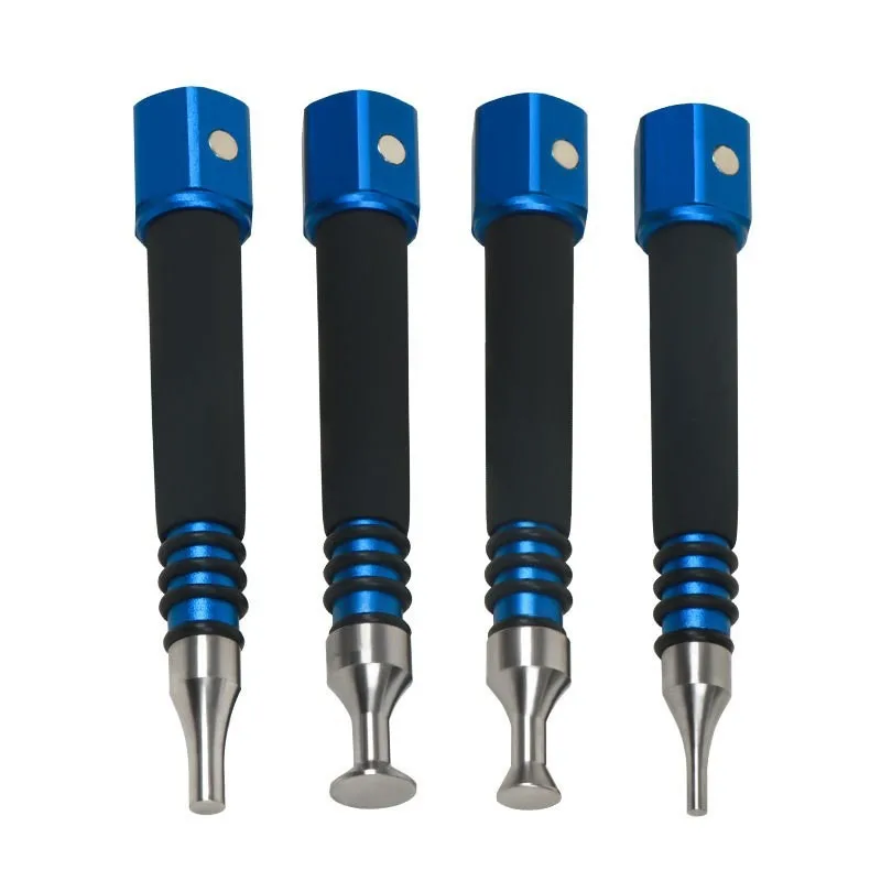 4Pcs Blue Knock Leveling Pens No Sheet Metal Auto Dent Repair Kit