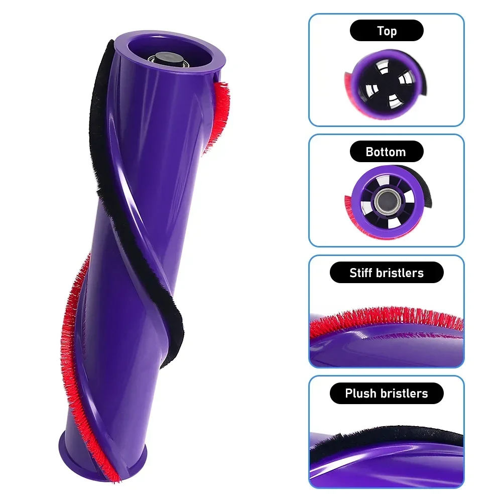 Rouleau de brosse de remplacement pour aspirateur Dyson V8, Compatible avec rouleau de brosse sans fil, tête de brosse, barre de brosse, pièce de rechange