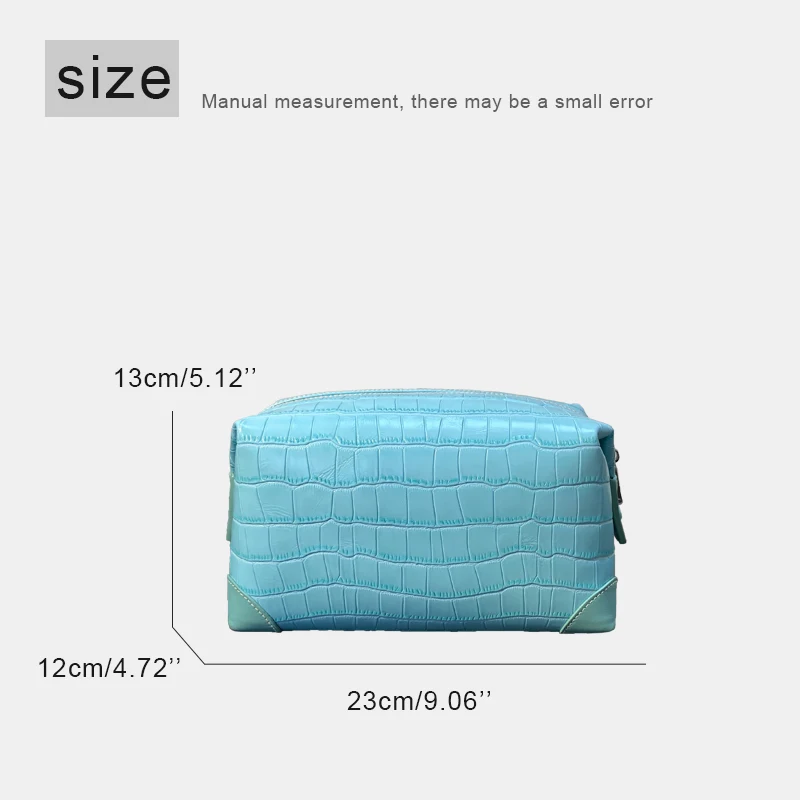 Customize Initials Leather Crocodile Pattern Clutch Makeup Bags For Women Luxury Designer 2027 New In Cowhide Travel Organizer