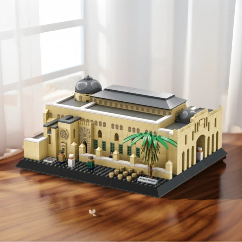 الإبداعية العالم الشهير العمارة الثقافية بنة البناء القدس Aqsa مسجد نموذج مجموعات لعبة الطوب جمع #2