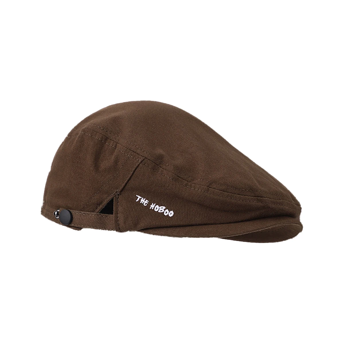 Niche American Workwear Vintage Forward Cap, Thin Reversible Beret Newsboy Trendy Visor Hat for Men Women Spring Summer