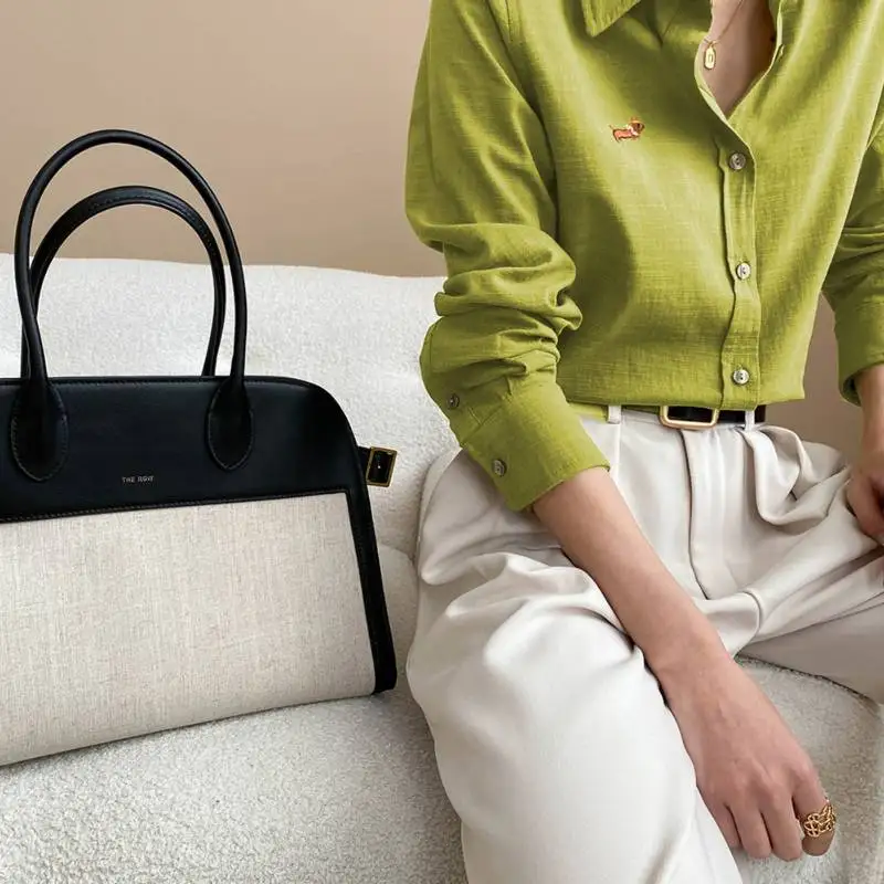 

Рубашка с вышитым дизайном, весенне-осенняя повседневная одежда, универсальная повседневная и элегантная рубашка с длинными рукавами, новинка 2025, свободная куртка