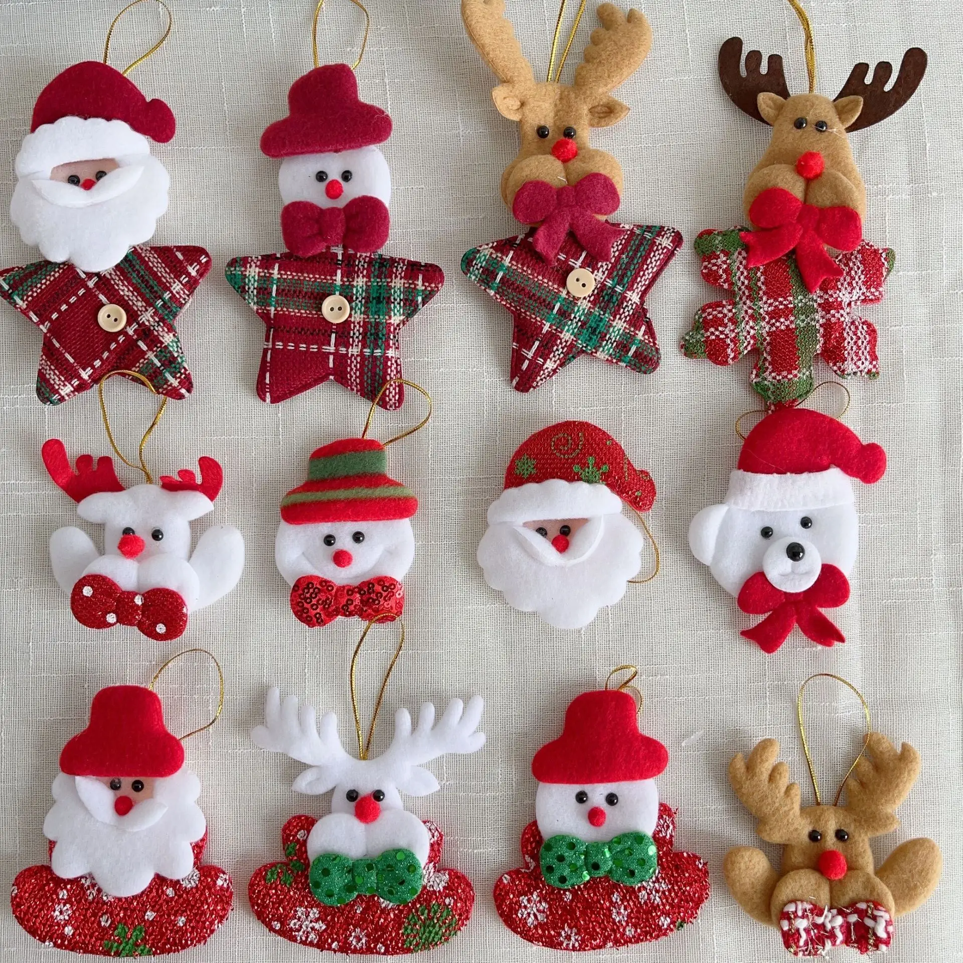 

6/12 шт., рождественский реквизит для фотосъемки, рождественские украшения, аксессуары для рождественской елки, рождественские подвески, старик, снеговик, куклы HP01