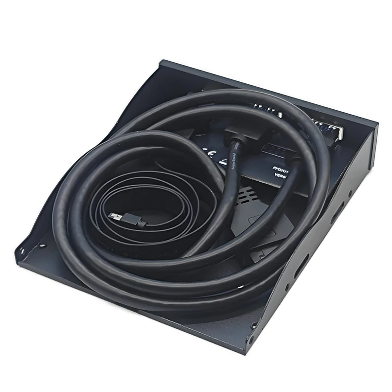 Передняя панель USB для ПК 2 порта USB 3.2 GEN1 5 Гбит/с + 1 порт TYPE-C 10 Гбит/с/20 Гбит/с Адаптер-концентратор Поддержка настольного компьютера 3,5-дюймового отсека для гибких дисков