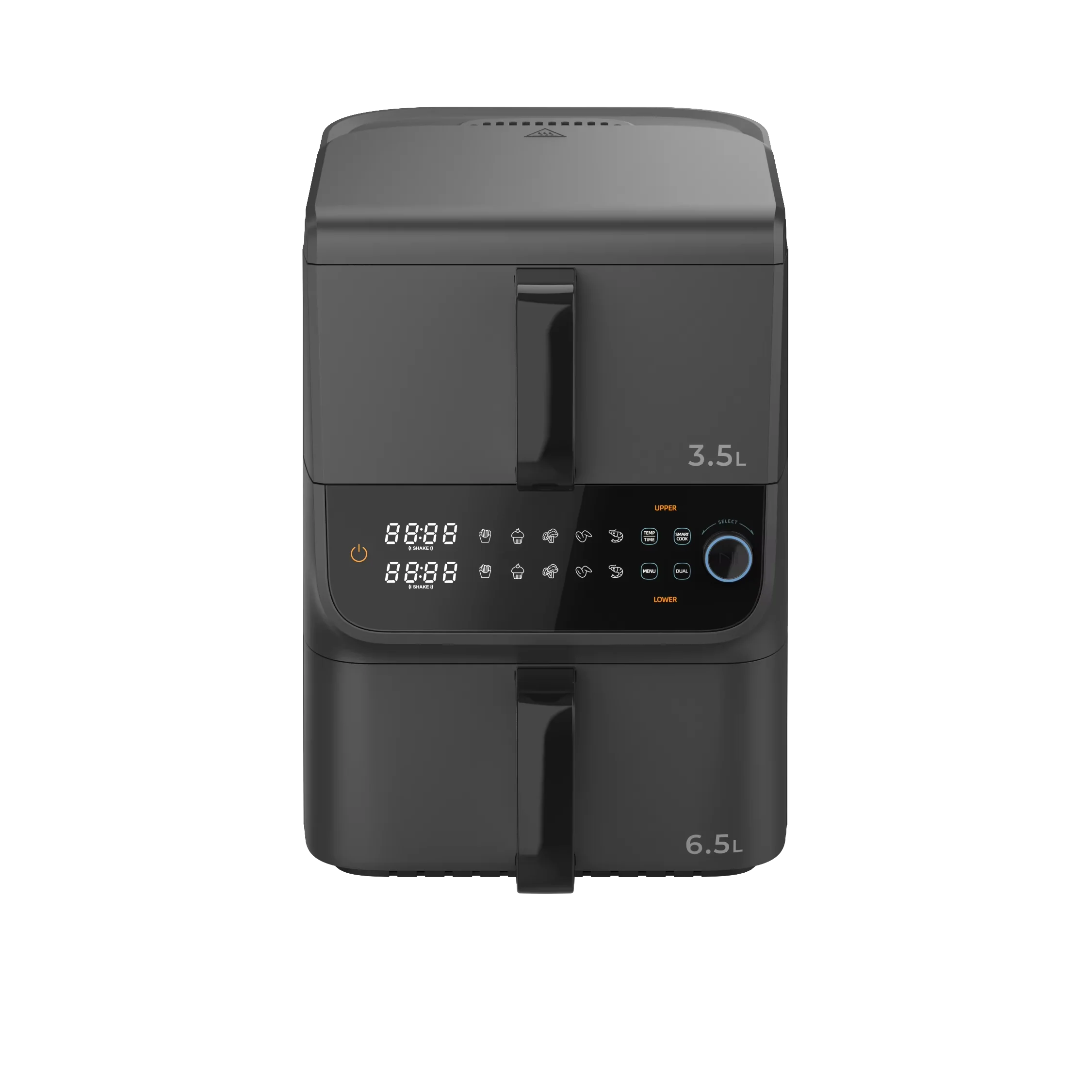 

Factory Upper And Lower Dual-coreDigital High-capacity Air Fryer Multi Functional Customized German Without Oil Silver Crest