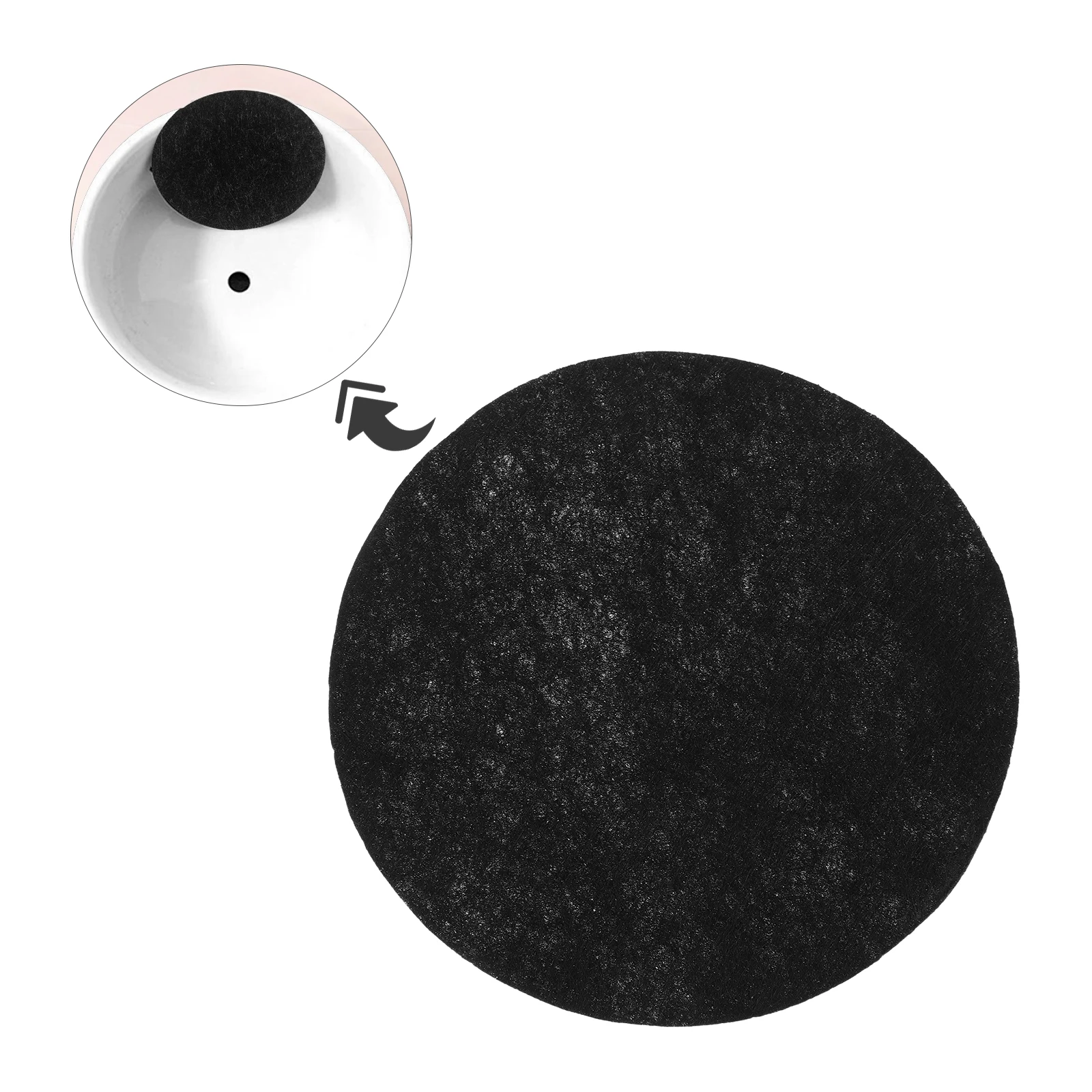 

40Pcs Non-Woven Flower Pot Mats Anti-Slip Waterproof Drainage Pads for Herbs Bonsai Trees Flower Pot Mat Planter Anti-Slip Pad