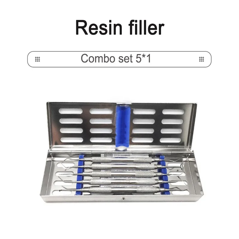 Dental Materials, Fillers, Finishers, Reins Aesthetic Restorations, Sets, 5*1 High Temperature Resistant, Instrument Boxes