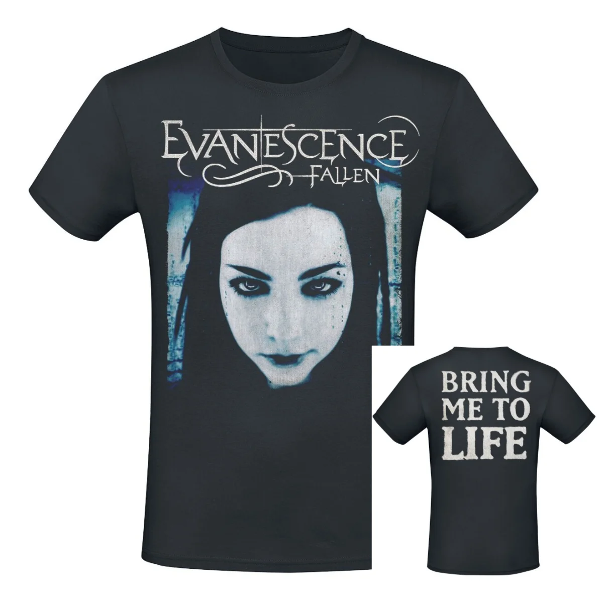 Blue Rose Evaneszenz T-Shirt für Männer und Frauen, Metal-Rock-Band-Grafik-T-Shirt, 100 % Baumwolle, Sommer-Streetwear-Top – Detail 2
