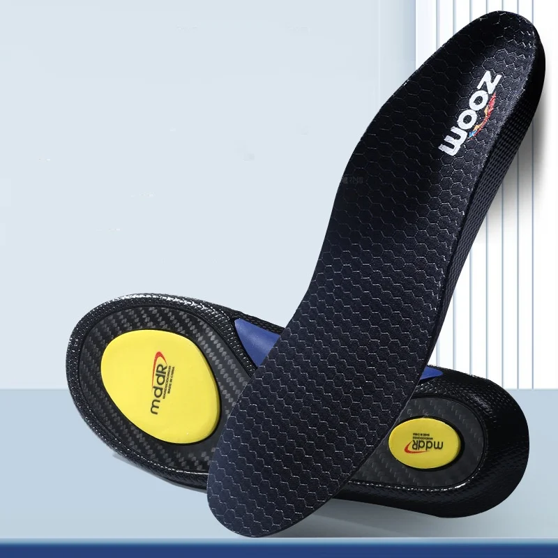 Carbon Fiber Insoles Sports Arch Support Breathable Sweat-absorbent Odorless Highly Elastic Shock-absorbing Insoles