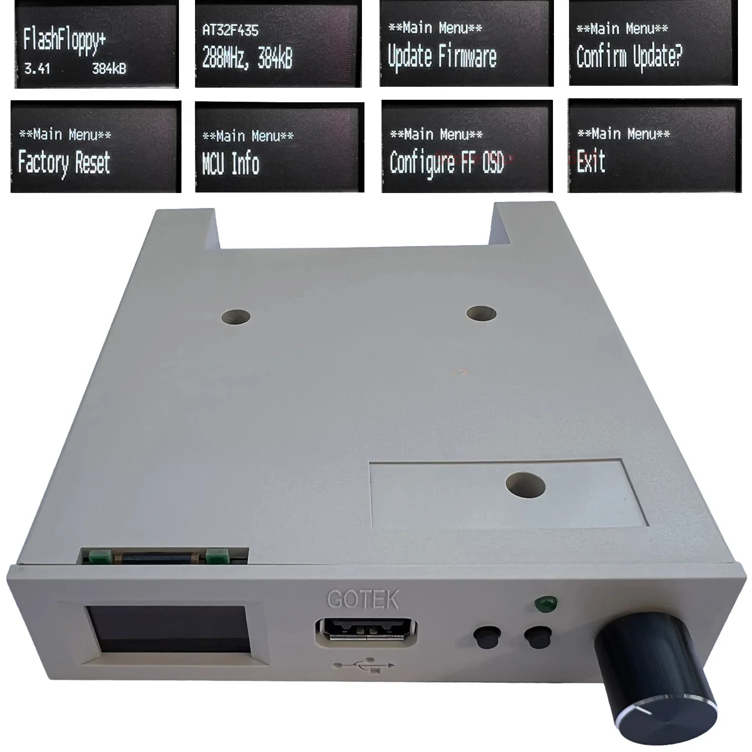 

Новейшая прошивка флэш-флаги V3.41 Эмулятор гибких дискетов GOTEK с OLED AMIGA GOTEK DRIVE - БОЛЬШОЙ 0,96 OLED - ПОВОРОТНАЯ ручка