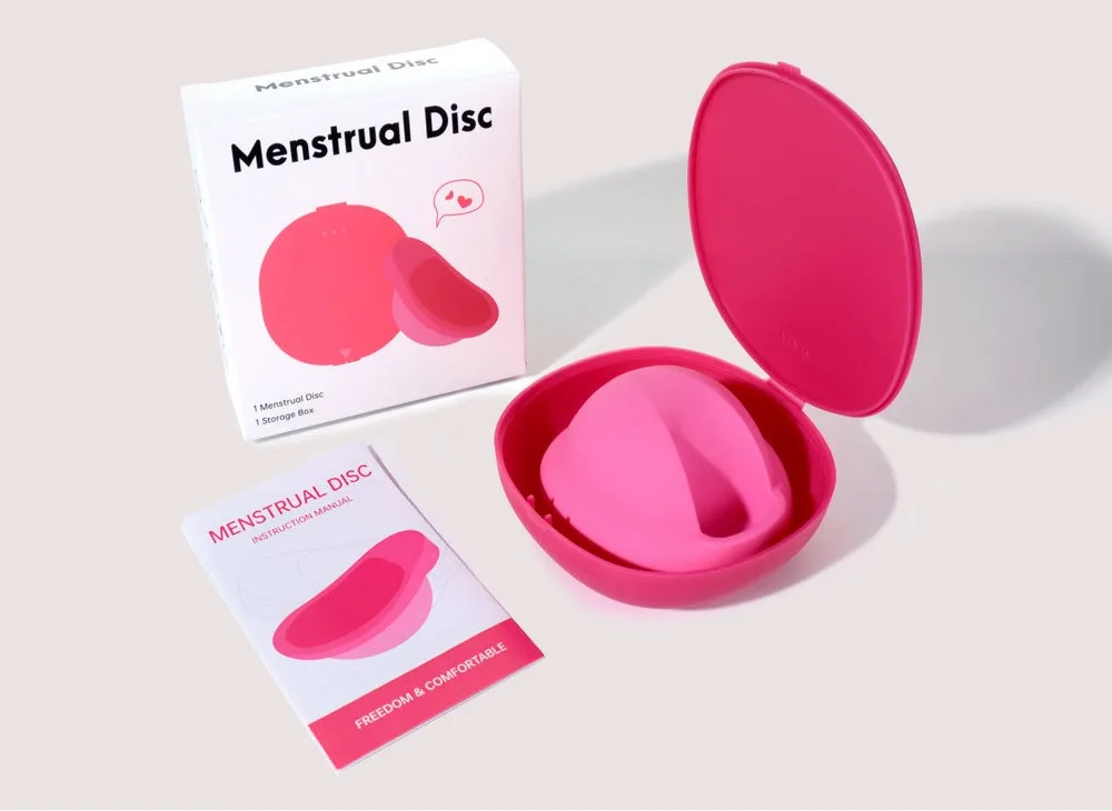 Silicone Lady Cup Reusable Menstrual Disc Accessories Disk With Storage Case Kit Women Health Care Feminine Hygiene