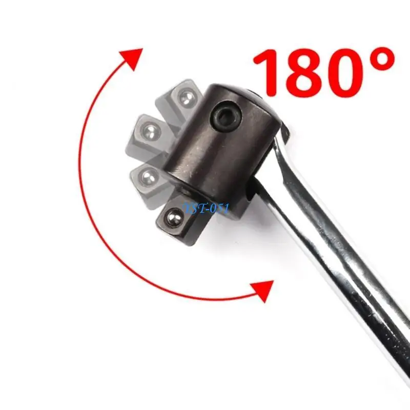 

E15A 1/2" Joint Handle Flexible Head Breaker Bar for Automotive Workshops and DIY