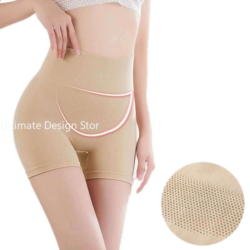 Women\'s Panties High Waist Body Shaper Slimming Butt Lifter Shapewear Female Boyshort Underwear Tummy Control Safety Short Pants