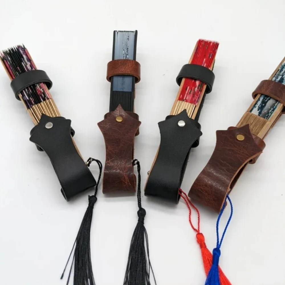 Medieval Style Vintage Fan Sheath Belt-Attachable PU Leather Medieval Style Fan Holder Viking Style Retro