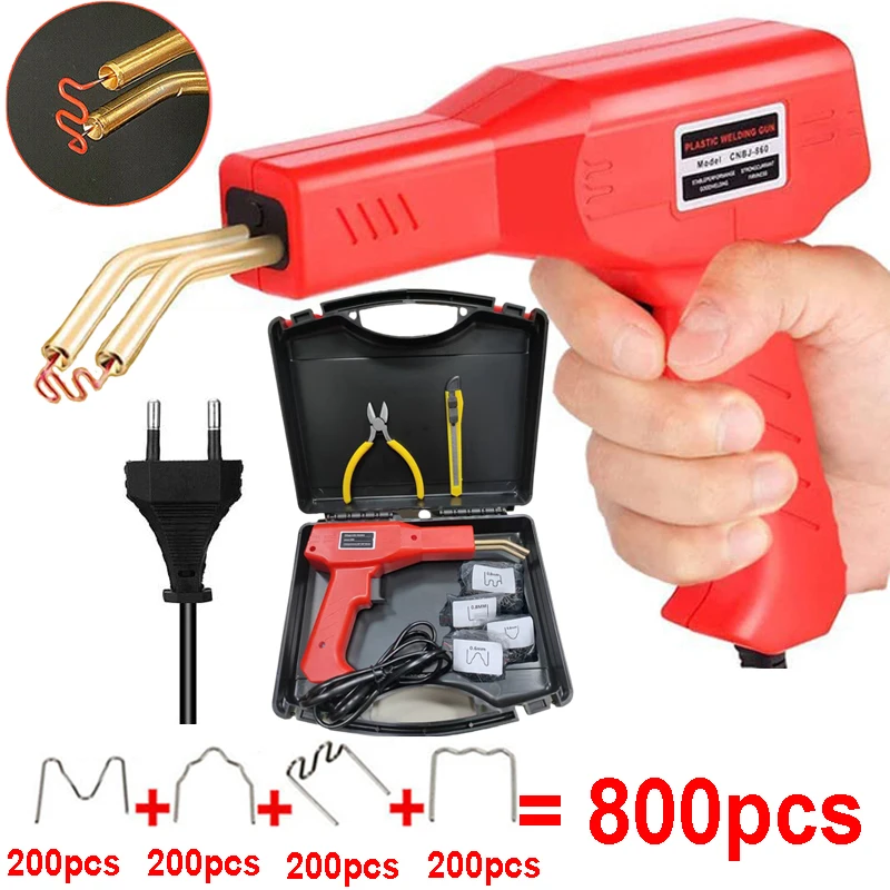 Handy  Plastic Welding Gun Plastics Welders Garage Tools Hot Staplers PVC Car Repair Tools