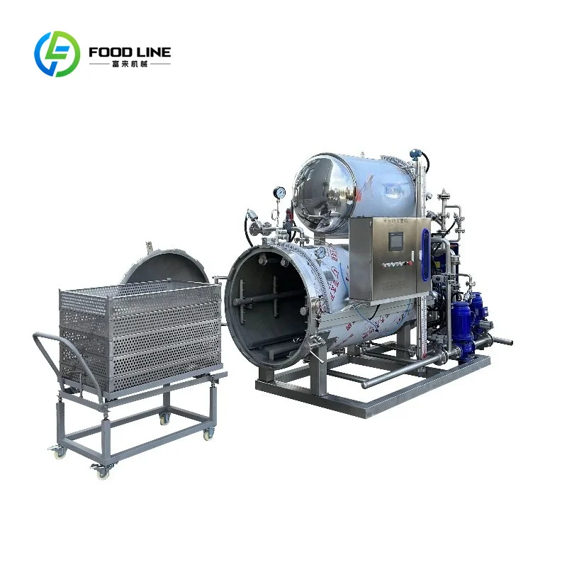 Customized Industrial Automatic Water Spray High Pressure Sterilization Machine Retort Machine for Fish Can