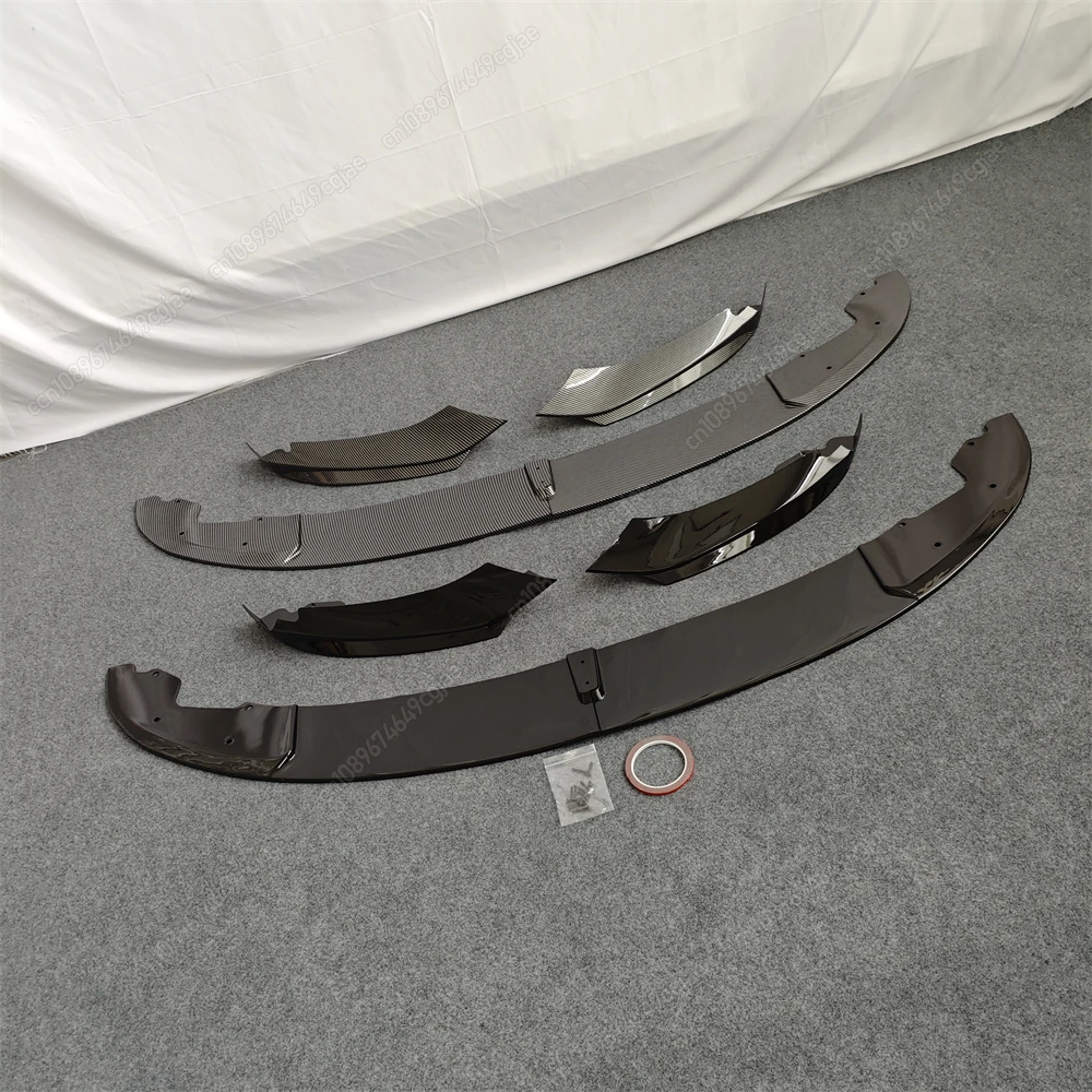 ل BMW F32 F33 F36 420i 430i 420d M440i 2014-2020 ABS لمعان أسود ضبط 4 قطعة الجبهة شفة مصد السيارة الناشر الفاصل غطاء طقم الجسم