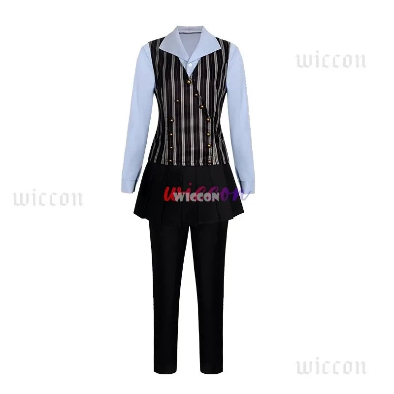 Elphaba Wicked Cosplay Fantasy Costume Disguise for Women School Uniform Glasses JK Dress Shirts Outfits Halloween Carnival Suit