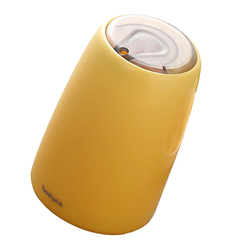 

1pc Press-Activated Toothpick Dispenser Pop-Up Plastic Box For Home Restaurant Hotel Use Automatic Toothpick Holder Storage Case