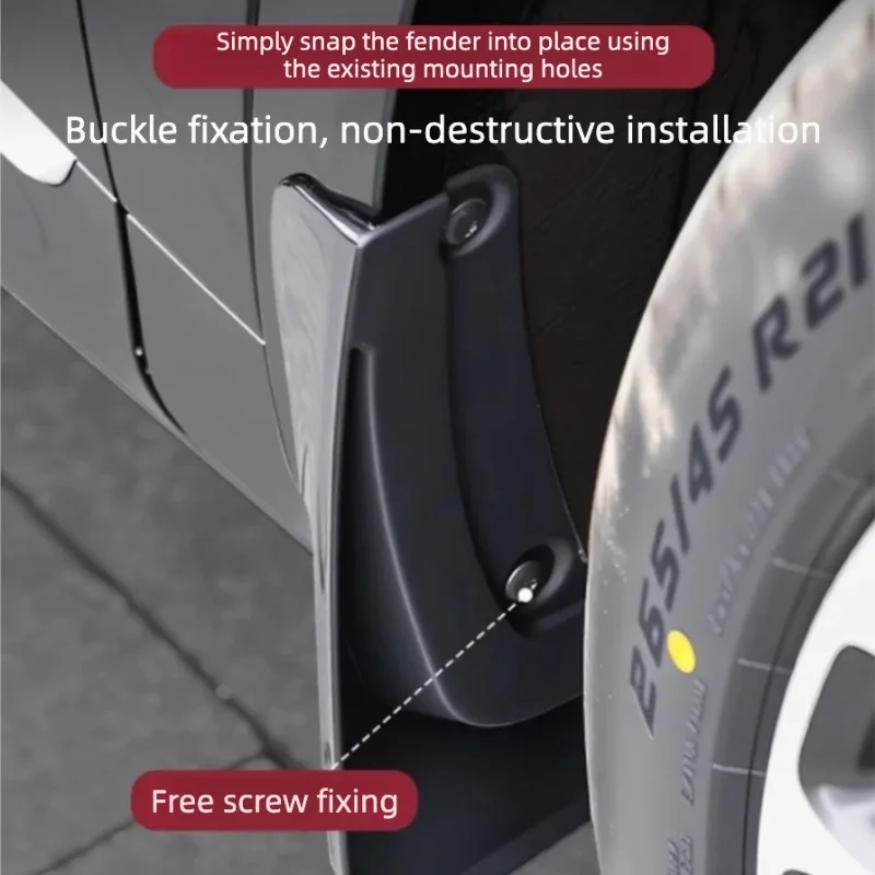 For Huawei AITO M8 M9 Car Non-destructive Baking Paint Mudguards Front & Rear Wheels Fenders Auto Modify Accessories