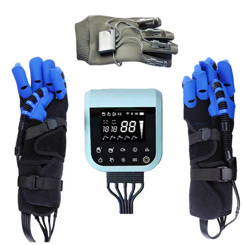 

Модернизированная зеркальная функция, пневматические расширенные перчатки для реабилитации робота, одновременная тренировка рук и запястьй