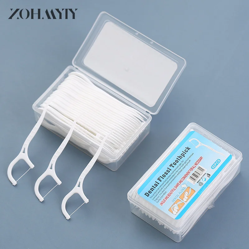 8/30/50pcs Tooth Floss Oral Hygiene Dental Floss Soft Plastic Interdental Brush Toothpick Healthy for Teeth Cleaning Oral Care