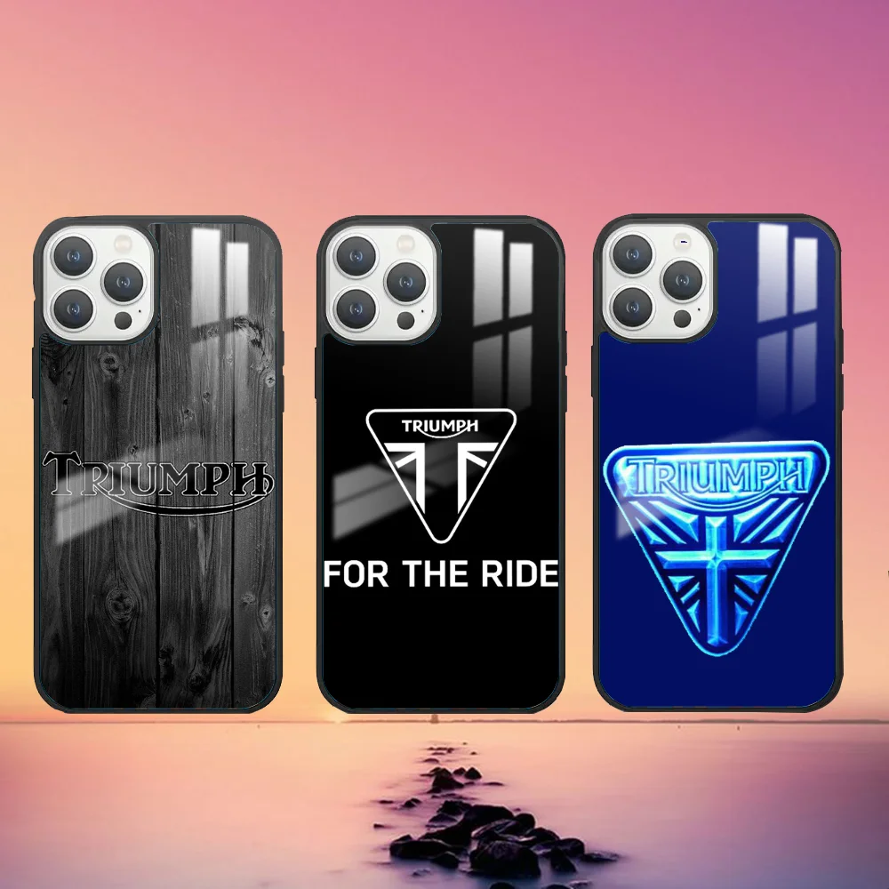 T-Triumphs-S Motorcycle Phone Case For iPhone 16 15 14 13 12 11 Pro Max Plus Mini Fashion High Quality mirror phone case