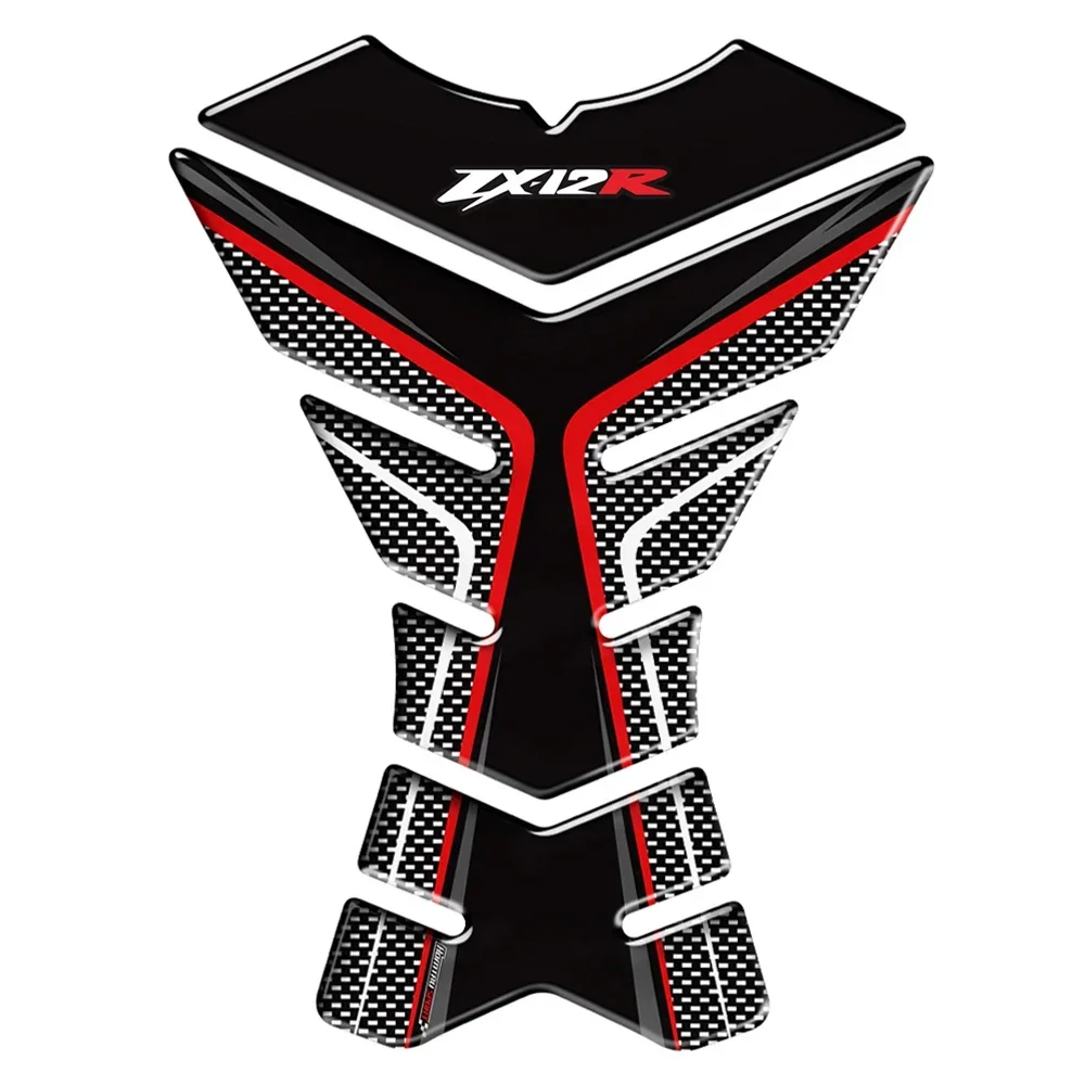 Stiker Pelindung Bantalan Tangki Sepeda Motor 3D untuk Dekorasi Sepeda Motor Kawasaki NINJA ZX12R ZX-12R Tankpad
