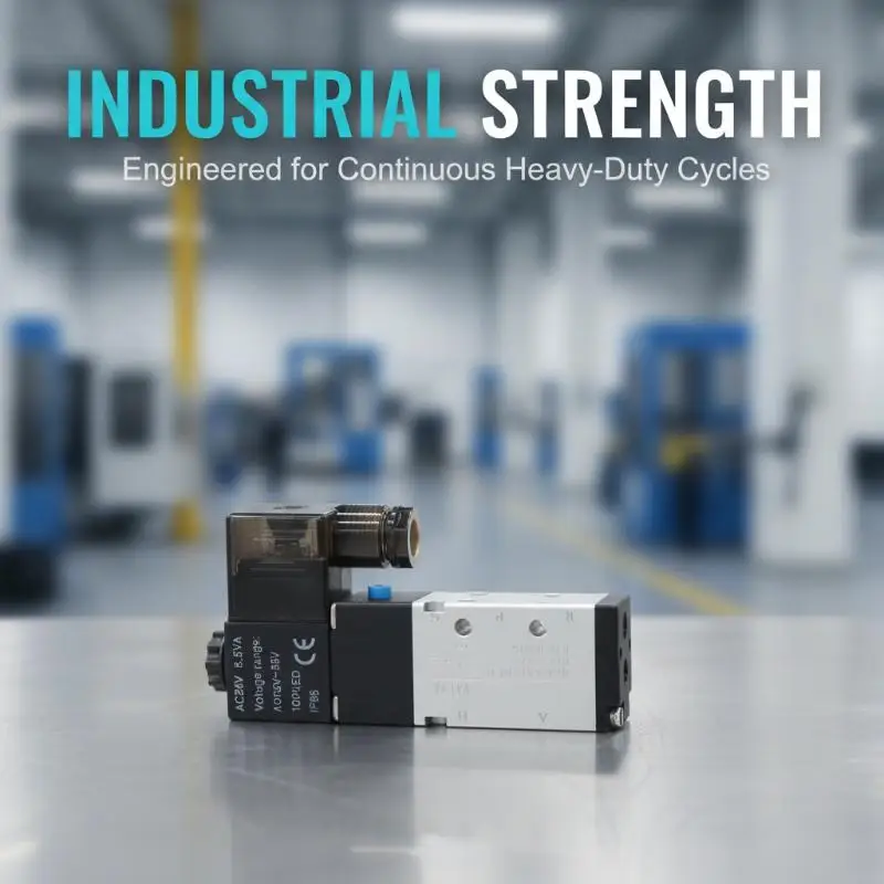 Electric Solenoid Valve 4V210-08 5 Way 2 Position High Precision Air Gas Magnetic Valve for Factory Automation Use