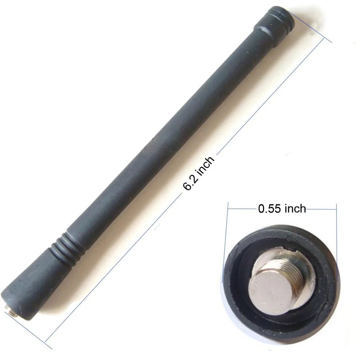 10Pcs VHF Heliflex Antenna 146-174MHz 6 Inch Fit Motorola GP328 GP338 CP200 EP350 GP340 HT750 HT1250 Walkie Talkie