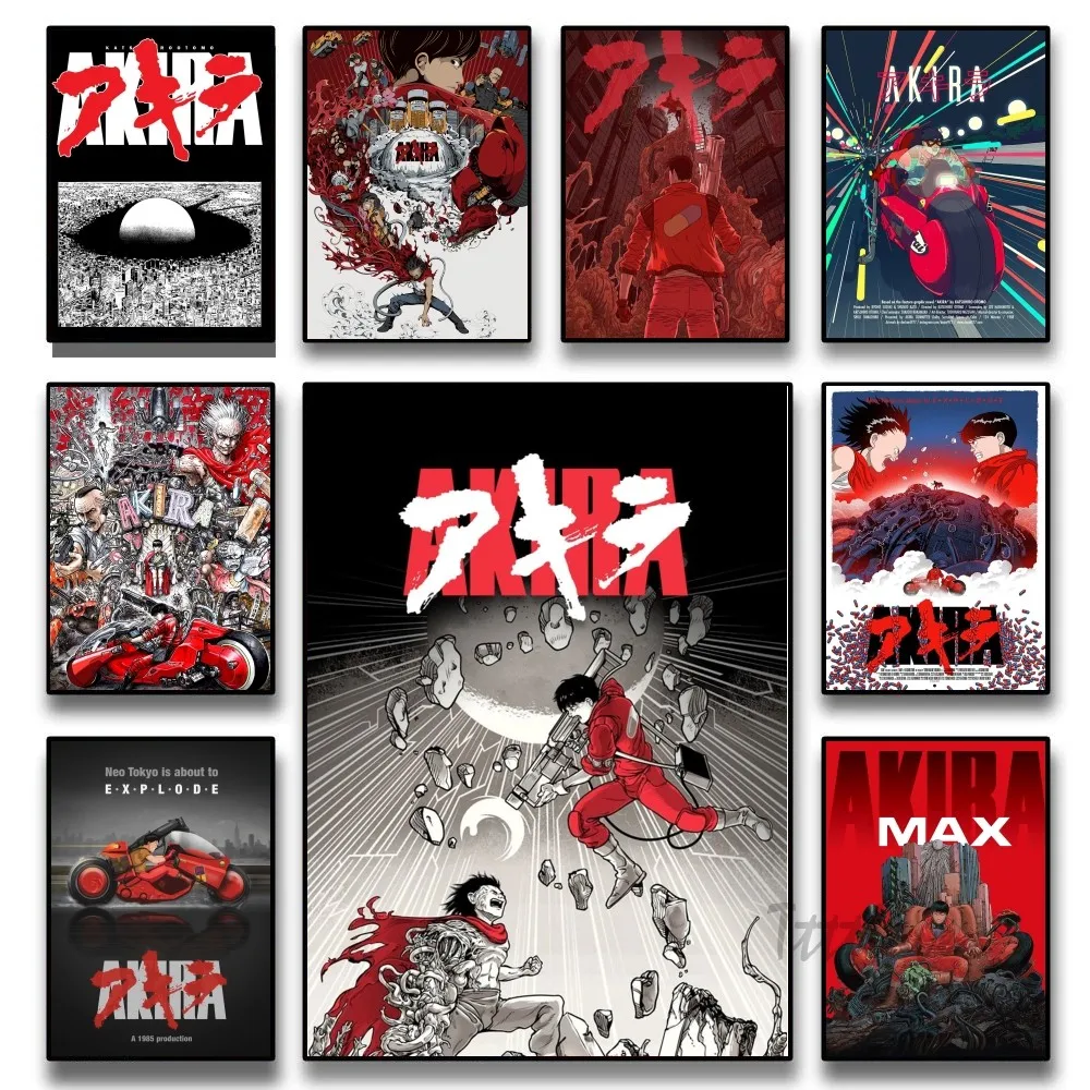 Anime Akira Poster Stickers Art Wall Murals Decor Game Room Decor Gifts HD Painting